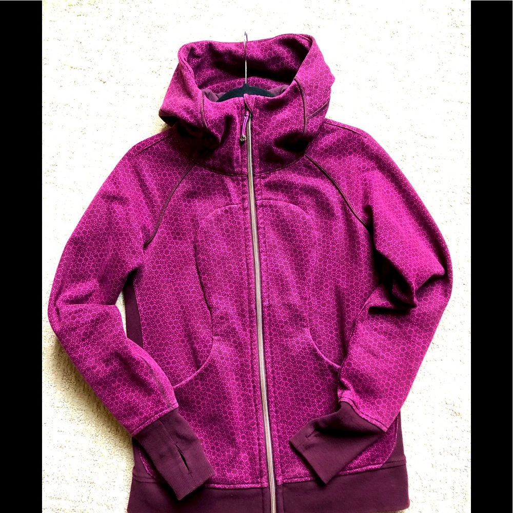Lululemon Scuba Hoodie, size 8, red (raspberry)